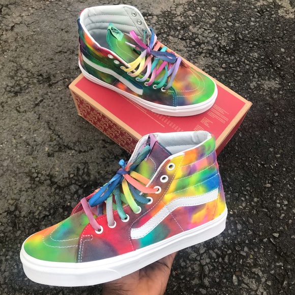 Customized Sk8-High Vans Tie-Dye Vans Custom - Picture 3 of 4